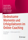 Buchcover Bedeutsame Momente und Erfolgsfaktoren im Online-Coaching