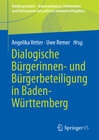Buchcover Dialogische Bürgerinnen- und Bürgerbeteiligung in Baden-Württemberg