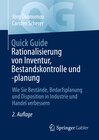 Buchcover Quick Guide Rationalisierung von Inventur, Bestandskontrolle und -planung