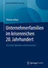 Buchcover Unternehmerfamilien im krisenreichen 20. Jahrhundert