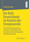 Buchcover Die Rolle Deutschlands im Kontext der Energiewende