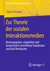 Buchcover Zur Theorie der sozialen Interaktionsmedien