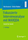 Buchcover Fokussierte Interviewanalyse mit MAXQDA