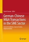 Buchcover German-Chinese M&A Transactions in the SME Sector