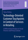 Buchcover Technology-Oriented Customer Touchpoints in Context of Services in Retailing