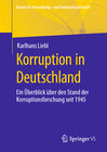 Buchcover Korruption in Deutschland