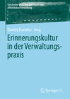 Buchcover Erinnerungskultur in der Verwaltungspraxis