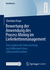 Buchcover Bewertung der Anwendung des Process Mining im Lieferkettenmanagement