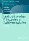 Buchcover Landschaft zwischen Philosophie und Sozialwissenschaften