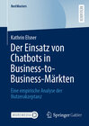 Buchcover Der Einsatz von Chatbots in Business-to-Business-Märkten