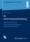 Buchcover Die Datenschutzgrundverordnung