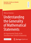 Buchcover Understanding the Generality of Mathematical Statements