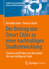 Buchcover Der Beitrag von Smart Cities zu einer nachhaltigen Stadtentwicklung