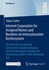 Buchcover Internet Corporation for Assigned Names and Numbers im internationalen Rechtssystem