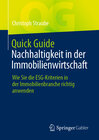 Buchcover Quick Guide Nachhaltigkeit in der Immobilienwirtschaft