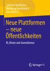 Buchcover Neue Plattformen – neue Öffentlichkeiten