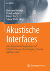 Buchcover Akustische Interfaces