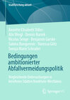 Buchcover Bedingungen ambitionierter Abfallvermeidungspolitik