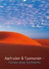 Buchcover Australien & Tasmanien – Farben eines Kontinents (Wandkalender 2013 DIN A4 hoch)