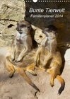 Buchcover Bunte Tierwelt - Familienplaner 2014 (Wandkalender 2014 DIN A3 hoch)