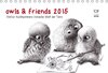 Buchcover owls & friends 2015 (Tischkalender 2015 DIN A5 quer)