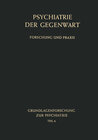 Buchcover Grundlagenforschung zur Psychiatrie A