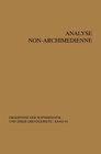Buchcover Analyse non-archimedienne