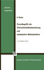 Buchcover Grundbegriffe der Wahrscheinlichkeitsrechnung und statistischen Methodenlehre