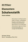 Buchcover Elementare Schalenstatik