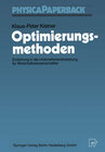 Buchcover Optimierungsmethoden