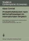 Buchcover Produktivitätslücken nach Wirtschaftszweigen im internationalen Vergleich