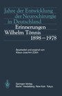 Buchcover Jahre der Entwicklung der Neurochirurgie in Deutschland