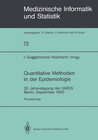 Buchcover Quantitative Methoden in der Epidemiologie
