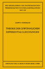 Buchcover Theorie der gewöhnlichen Differentialgleichungen