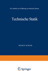 Buchcover Technische Statik