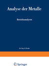 Buchcover Analyse der Metalle