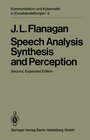 Buchcover Speech Analysis Synthesis and Perception