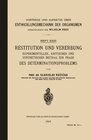 Buchcover Restitution und Vererbung