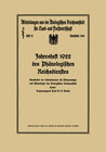 Buchcover Jahresheft 1922 des Phänologischen Reichsdienstes