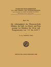 Buchcover Die Abhängigkeit des Thomson-Joule-Effektes für Luft von Druck und Temperatur bei Drücken bis 150 at und Temperaturen vo