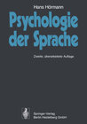 Buchcover Psychologie der Sprache