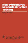 Buchcover New Procedures in Nondestructive Testing