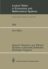 Buchcover Descent Directions and Efficient Solutions in Discretely Distributed Stochastic Programs