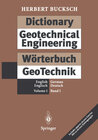 Buchcover Dictionary Geotechnical Engineering / Wörterbuch GeoTechnik