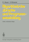 Buchcover Algorithmische Sprache und Programmentwicklung