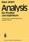 Buchcover Analysis für Physiker und Ingenieure