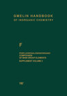 Buchcover F Perfluorohalogenoorgano Compounds of Main Group Elements