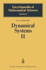 Buchcover Dynamical Systems II: Ergodic Theory with Applications to Dynamical Systems and Statistical Mechanics (Encyclopaedia of 