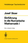 Buchcover Einführung in die Numerische Mathematik I