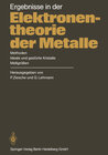 Buchcover Ergebnisse in der Elektronentheorie der Metalle